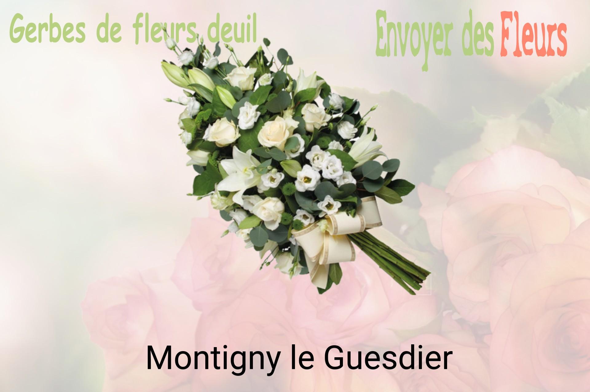 Gerbe de fleurs de deuil livrée à Montigny-le-Guesdier